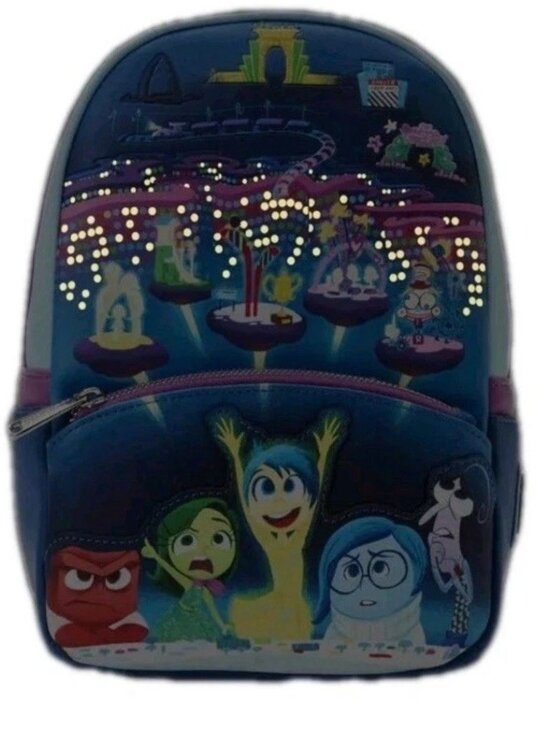Loungefly Pixar Moments Inside Out Control Panel Glow In Dark Mini Backpack NWT main image 4